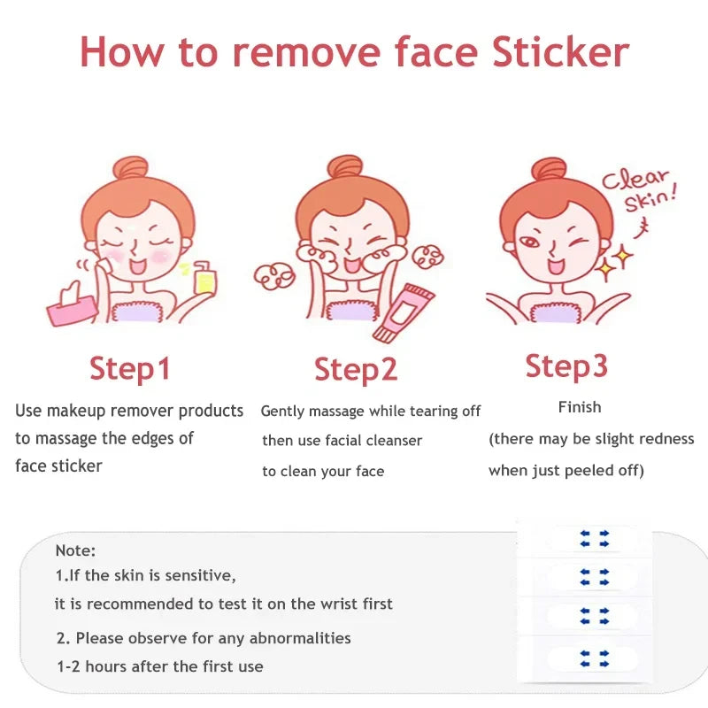 30/20/10Sheets V Lift Face Sticker Invisible Makeup Adhesive Lift Face Tape Slim Patch Breathable Sticker Lifting Tighten Chin